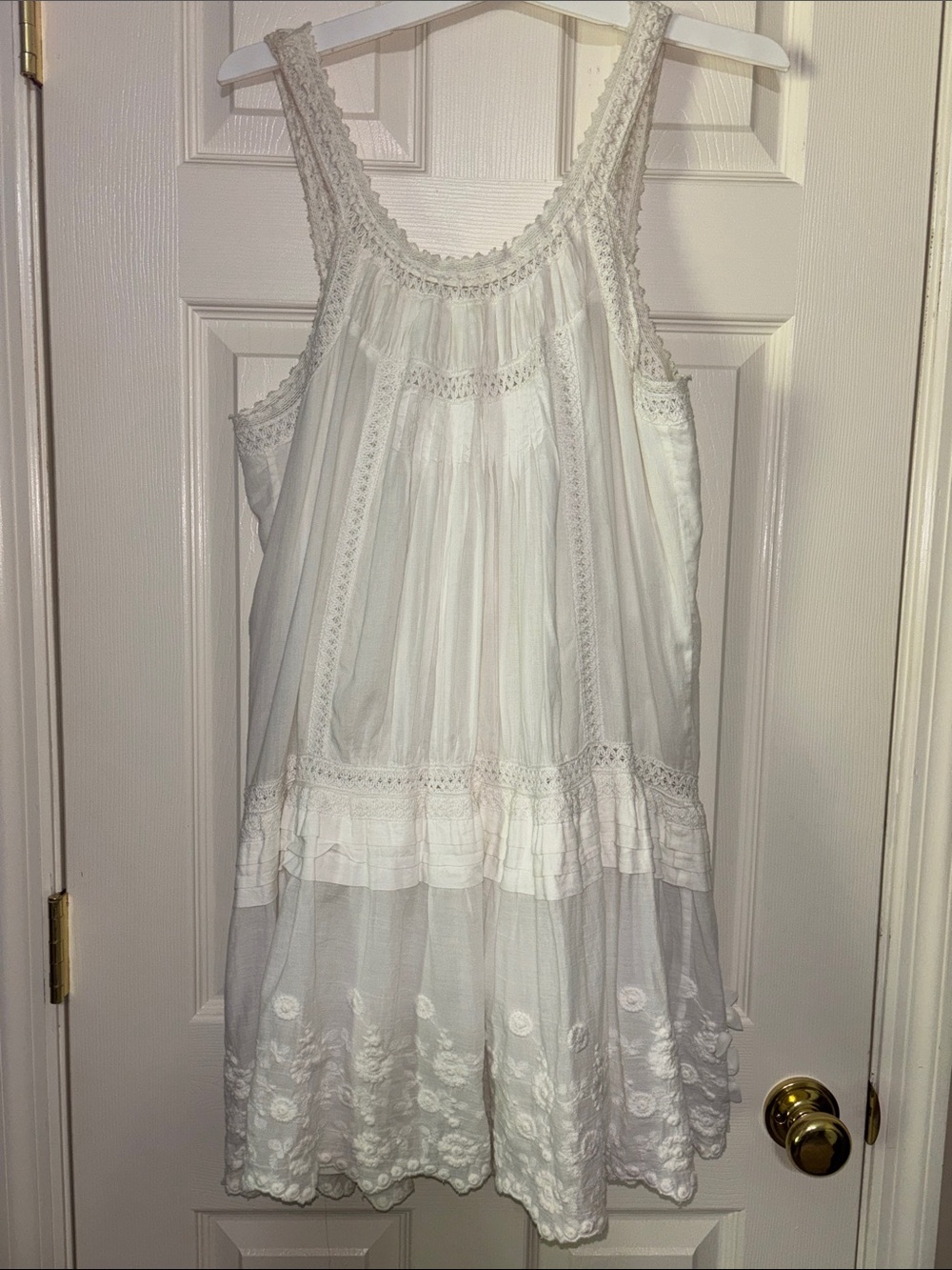 Vintage crochet and beaded Victorian, baby doll gown - Picture 4 of 7